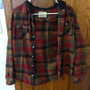 Legendary Whitetails hooded flannel